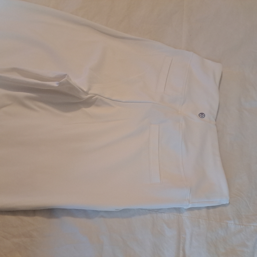 G4free Pants Women White Sz S 31" Inseam EUC Flat Front - Picture 7 of 8